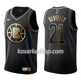 Dres Los Angeles Clippers Patrick Beverle 21 Nike Crna Golden Edition Swingman